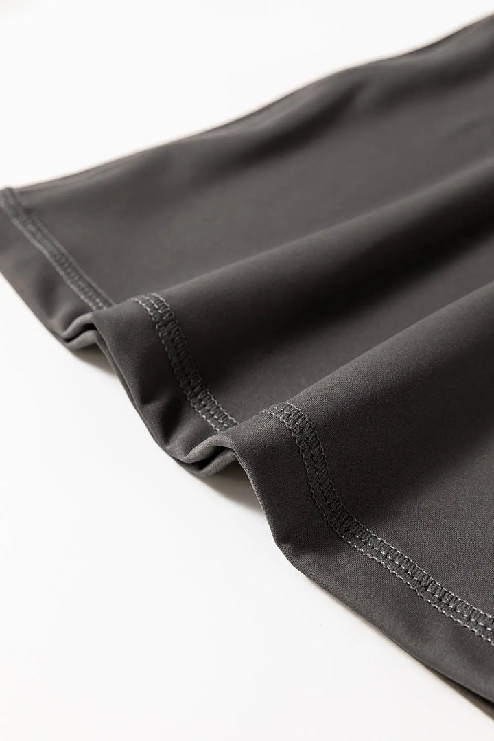 Legging évasé taille haute noir en forme de V Perfectelena