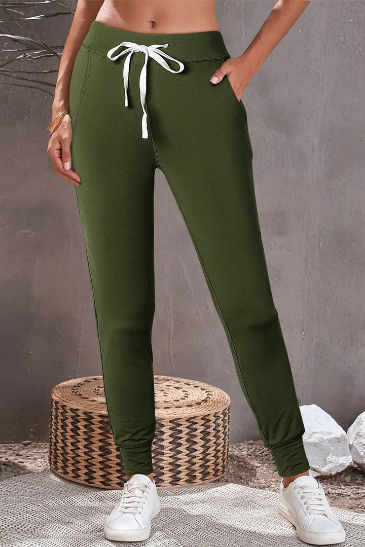 Pantalon de jogging avec poches et cordon de serrage à la taille Perfectelena