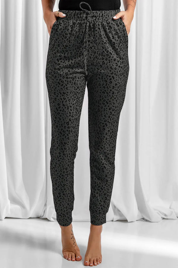 Pantalon de jogging léopard noir Breezy Perfectelena