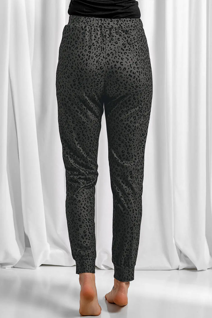 Pantalon de jogging léopard noir Breezy Perfectelena