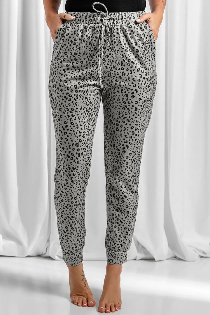 Pantalon de jogging léopard noir Breezy Perfectelena