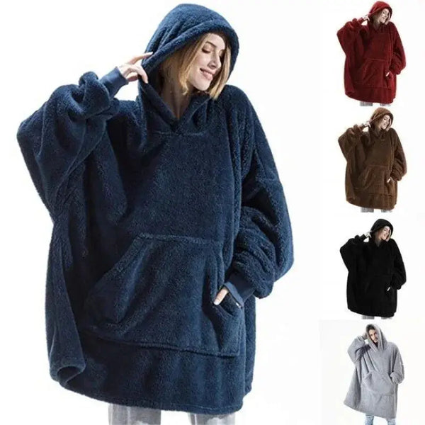 Plaid à Capuche Ultra Douillet - Grand Confort pour l'Hiver Perfectelena